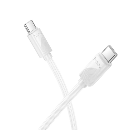 USB-C-tietojen ja latauskaapeli - USB-C HOCO X114, 60W, 1m, Valkoinen