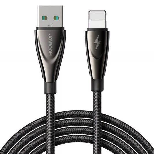 USB-A - Lightning -tietojen siirto- ja latauskaapeli Joyroom SA31-AL3, 18W, 1,2 m, musta