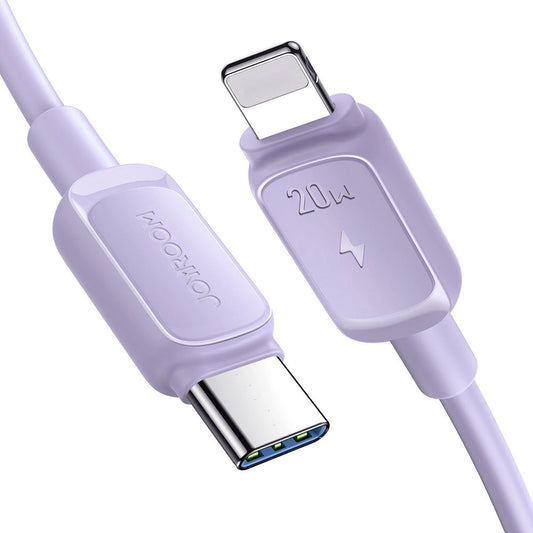 USB-C - Lightning -tietojen ja latauksen kaapeli Joyroom S-A14, 20W, 1,2 m, violetti