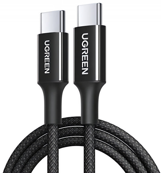 USB-C-tietojen ja latauskaapeli - USB-C UGREEN L502, 100W, 2m, Musta