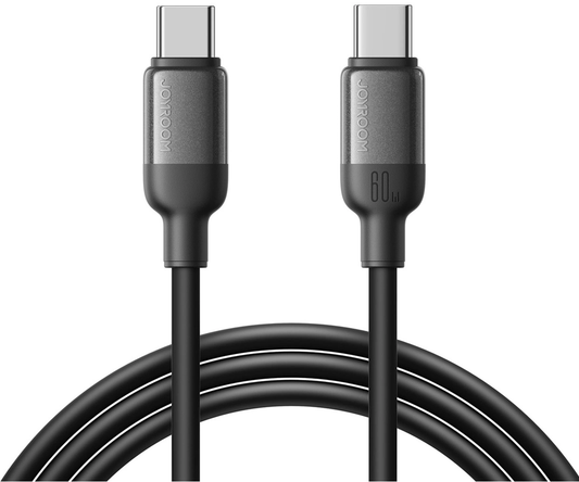 USB-C-tietojen ja latauskaapeli - USB-C Joyroom S-A62 Lively, 60W, 1,2 m, Musta