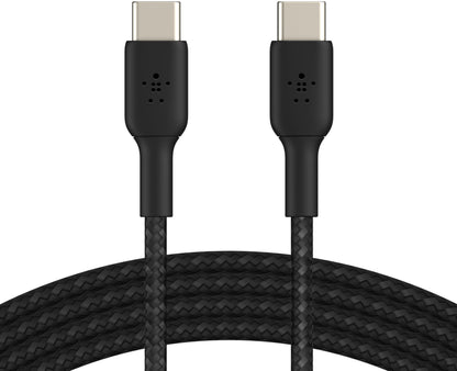 USB-C-tietojen ja latauksen kaapeli - USB-C Belkin BoostCharge Pro, 60W, 2m, Musta CAB004bt2MBK