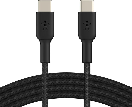 USB-C-tietojen ja latauksen kaapeli - USB-C Belkin BoostCharge Pro, 60W, 2m, Musta CAB004bt2MBK