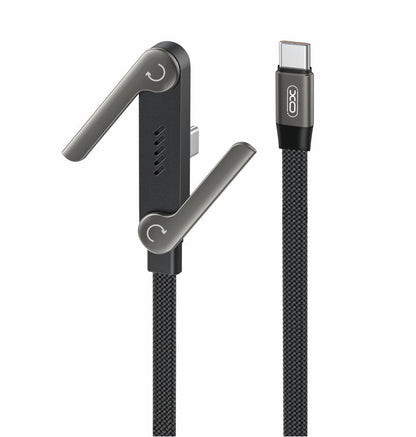 USB-C - USB-C XO Design NB-Q311 Tietojen ja Latauksen Kaapeli, 240W, 1,5m, Musta