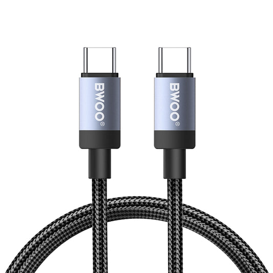 USB-C Data and Charging Cable - USB-C BWOO BO-X401CC, 65W, 1m, Black