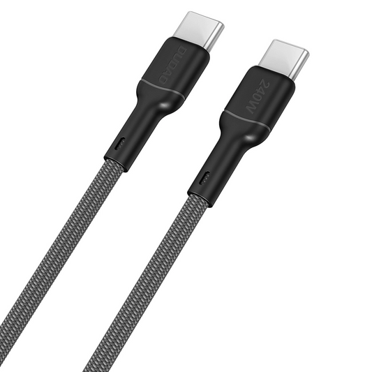 USB-C-tietojen ja latauskaapeli - USB-C Dudao L9C Max, 240W, 1,2 m, musta