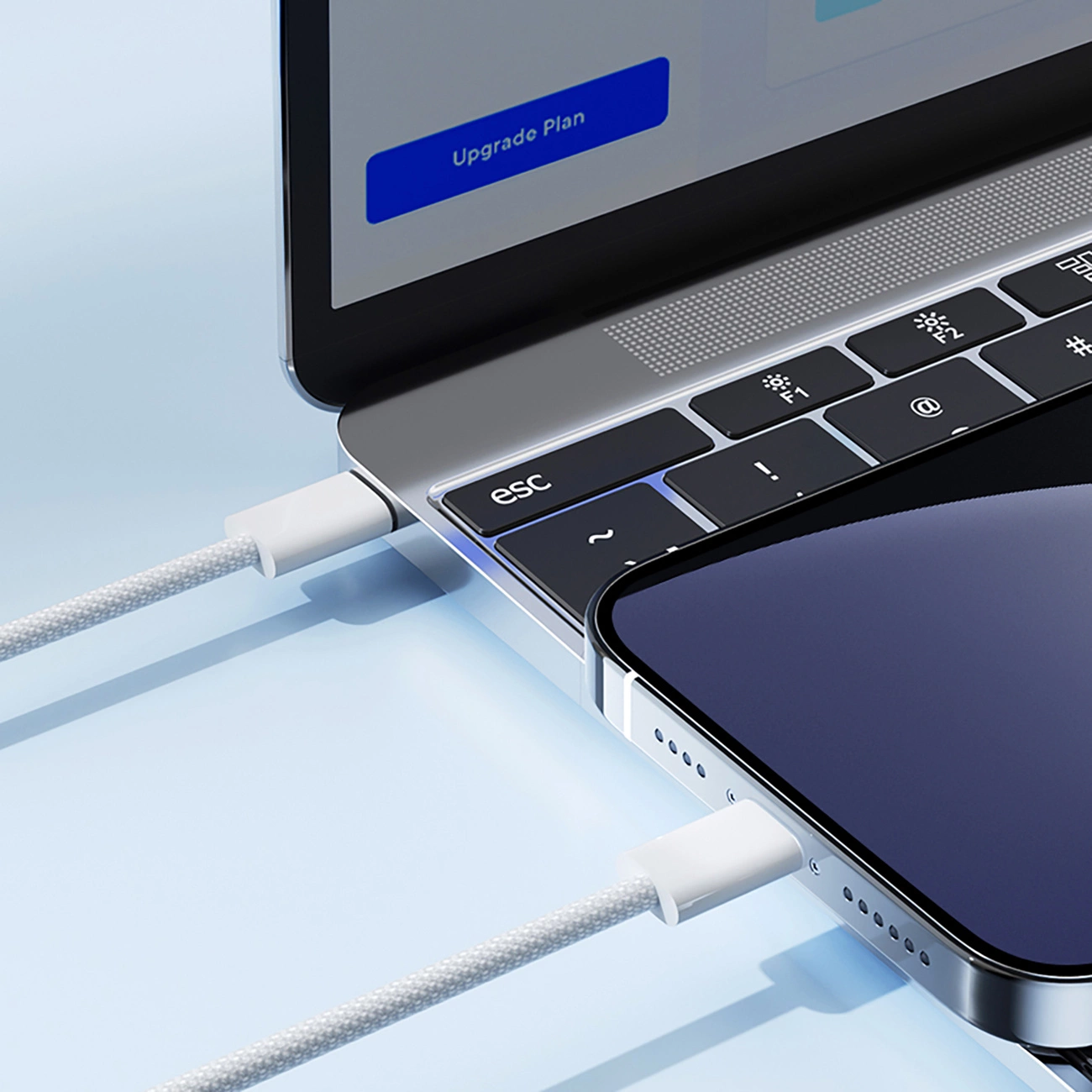 USB-C - Lightning Joyroom S-A45 -kaapeli, 30W, 1m, Valkoinen