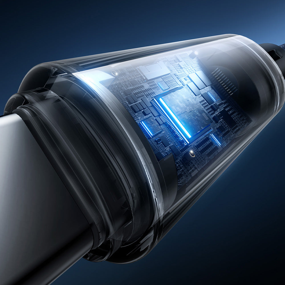 USB-A - USB-C Baseus Lit Button Control -data- ja latauskaapeli, 100W, 2m, Musta P10379002121-01