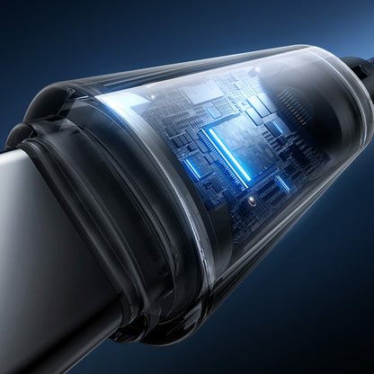 USB-A - USB-C Baseus Lit Button Control -data- ja latauskaapeli, 100W, 2m, Musta P10379002121-01
