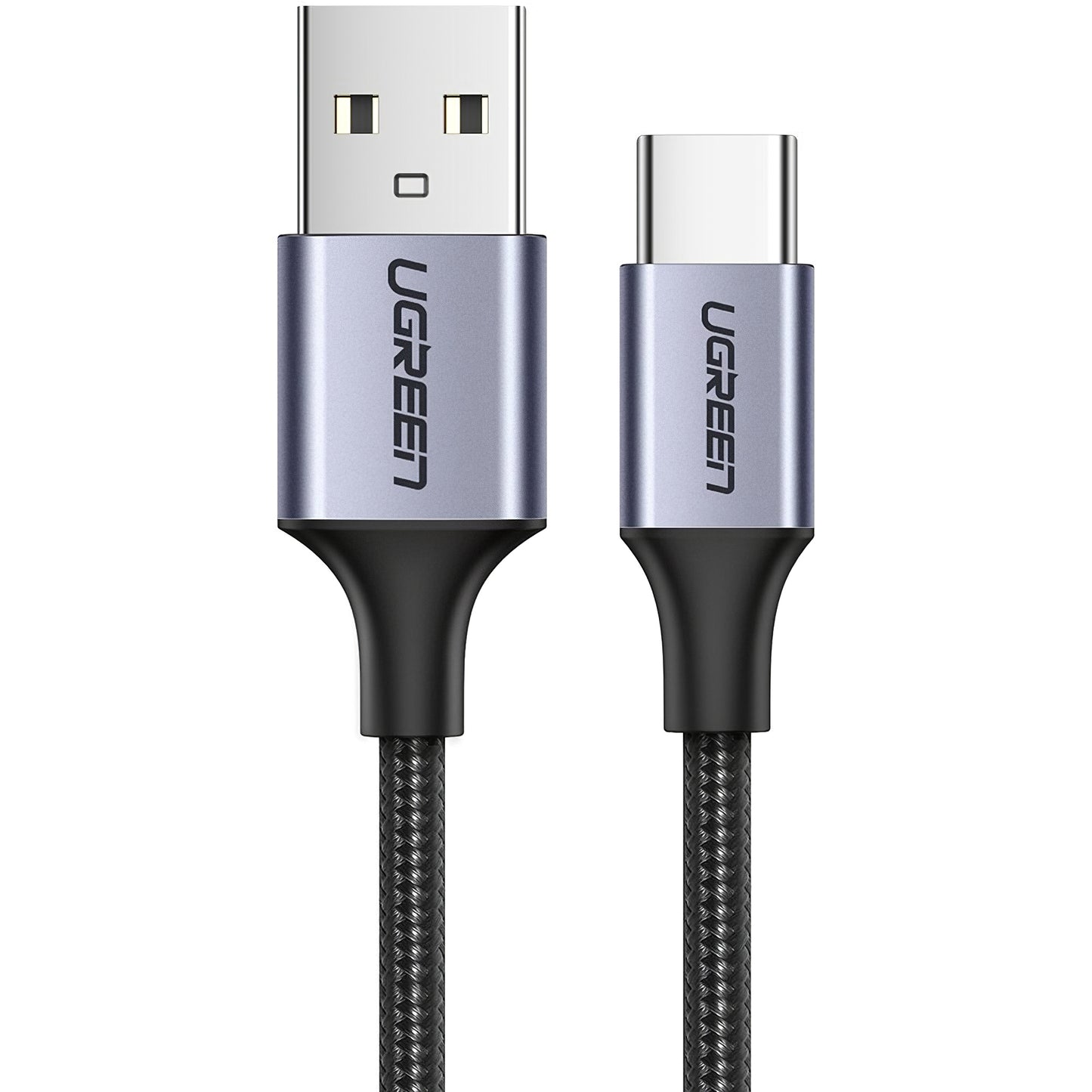 USB-A - USB-C UGREEN US288 Data- ja latauskaapeli, 18W, 1.5m, Musta