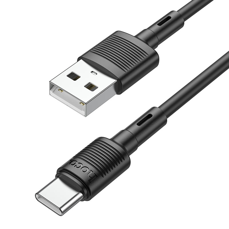 USB-A - USB-C HOCO X83 Victory -data- ja latauskaapeli, 20W, 1m, Musta