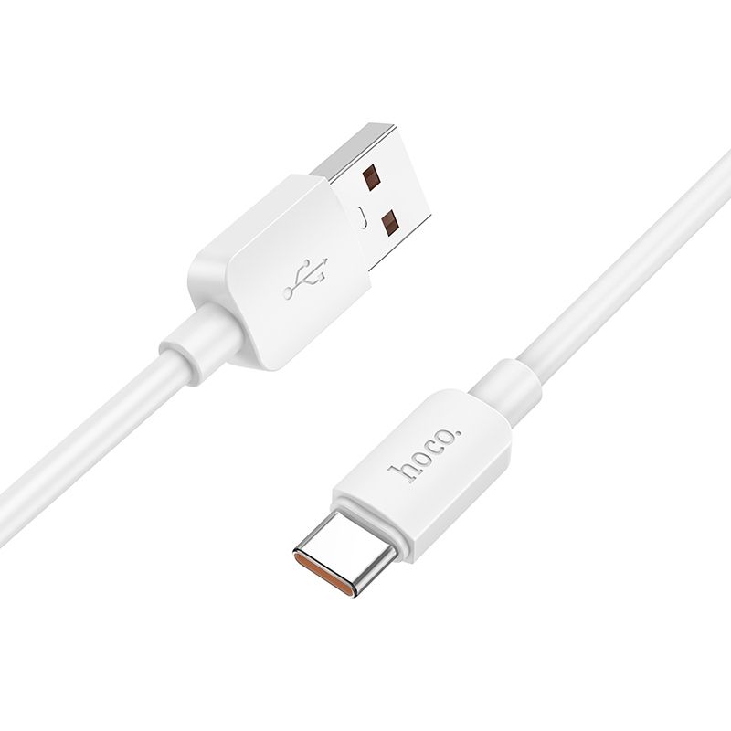 USB-A - USB-C HOCO X96 Data- ja latauskaapeli, 100W, 1m, Valkoinen