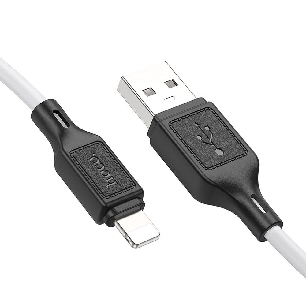 USB-A - Lightning HOCO X90 Data- ja Latauskaapeli, 18W, 1m, Valkoinen
