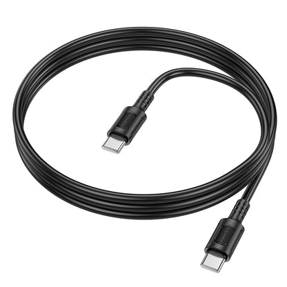 USB-C - USB-C Borofone BX111 Feliz -data- ja latauskaapeli, 60W, 1m, Musta