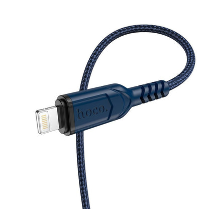 USB-A - Lightning HOCO X59 Victory -data- ja latauskaapeli, 18W, 1m, Sininen