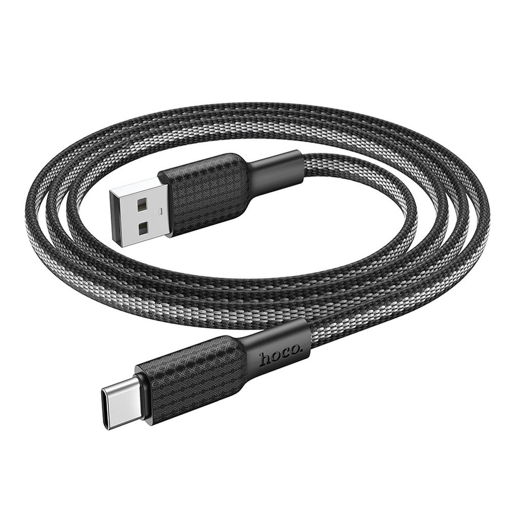 USB-A - USB-C HOCO X69 Data- ja Latauskaapeli, 18W, 1m, Musta