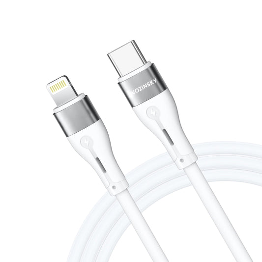 USB-C - Lightning WZK WSTCL1 -kaapeli, 27W, 1m, Valkoinen