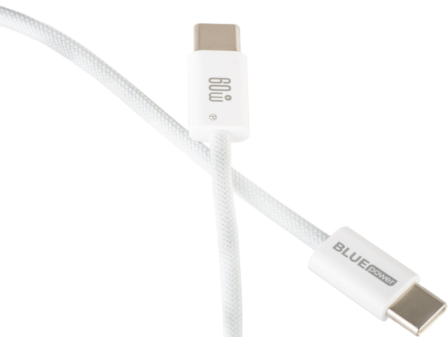 USB-C - USB-C -kaapeli Blue Power NB-Q273, 60W, 1m, Valkoinen