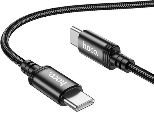 USB-C - USB-C HOCO X89 Data- ja latauskaapeli, 60W, 2m, Musta
