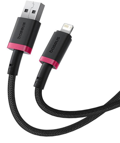USB-A - Lightning Baseus Dura Series -data- ja latauskaapeli, 18W, 1m, Punainen P10377801U01-01