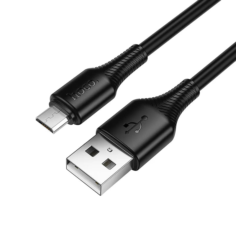 USB-A - microUSB HOCO X120 -data- ja latauskaapeli, 18W, 1m, Musta