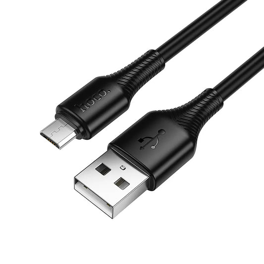 USB-A - microUSB HOCO X120 -data- ja latauskaapeli, 18W, 1m, Musta