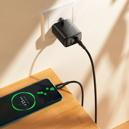 USB-C - USB-C HOCO X120 -data- ja latauskaapeli, 60W, 1m, Musta