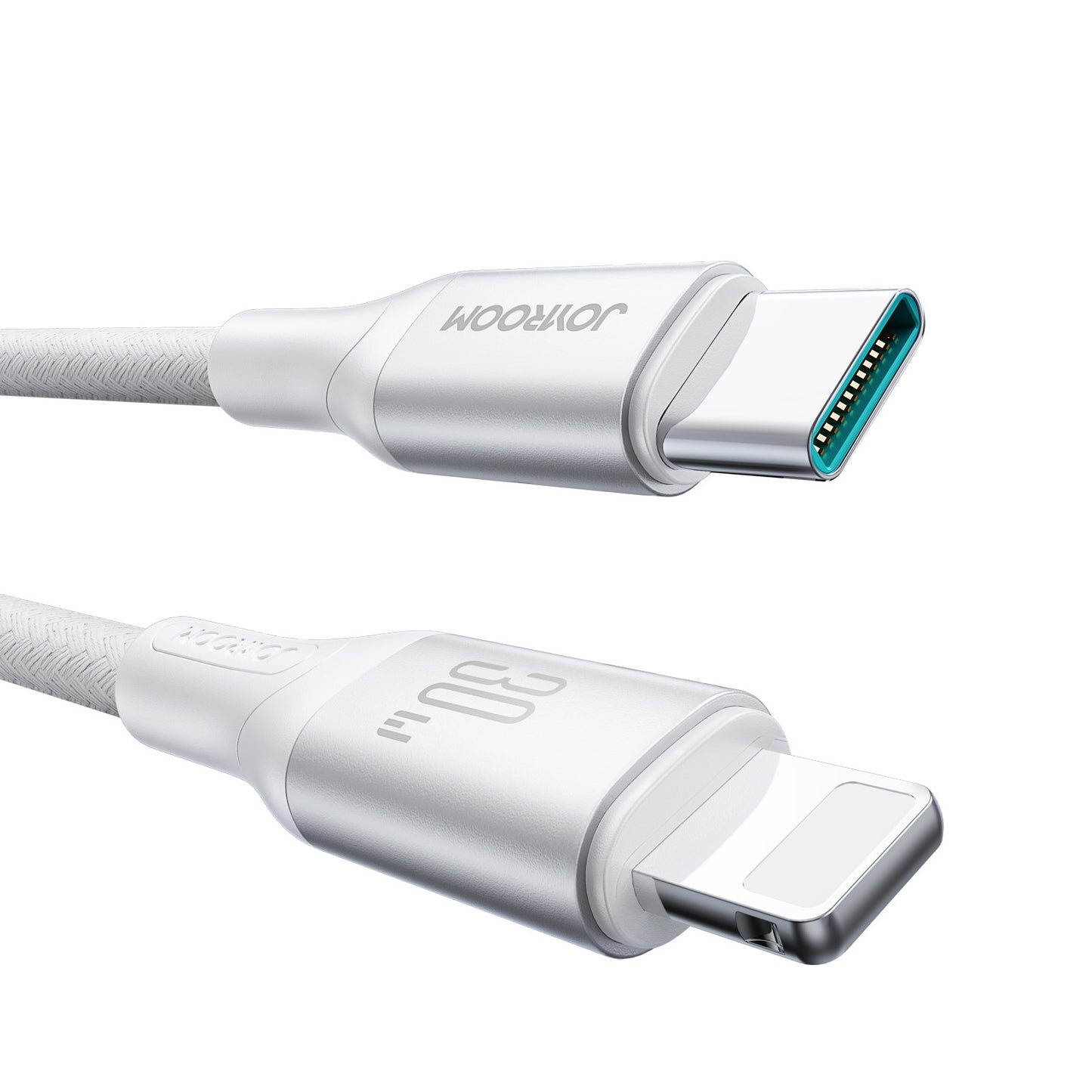 USB-C - Lightning Joyroom S-A28 Flash -kaapeli, 30W, 1m, Valkoinen