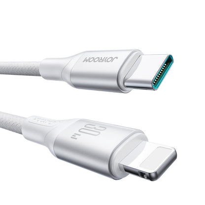 USB-C - Lightning Joyroom S-A28 Flash -kaapeli, 30W, 1m, Valkoinen
