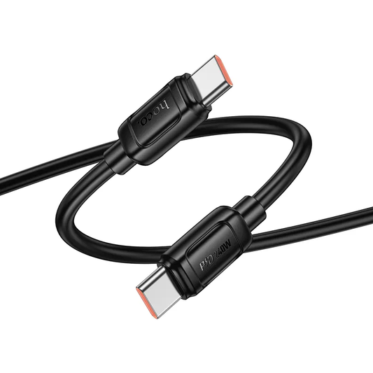 USB-C - USB-C HOCO X115 Data- ja latauskaapeli, 240W, 1m, Musta