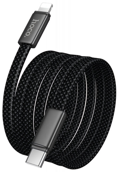 USB-C - Lightning HOCO X125 -data- ja latauskaapeli, 30W, 1m, Musta
