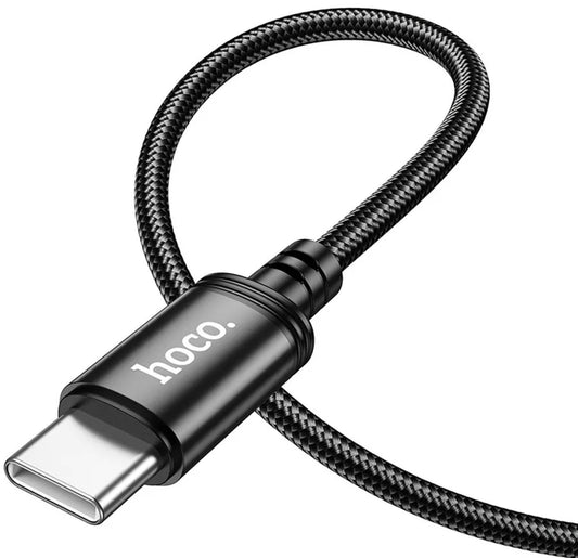 USB-C - USB-C HOCO X91 Data- ja latauskaapeli, 60W, 3m, Musta