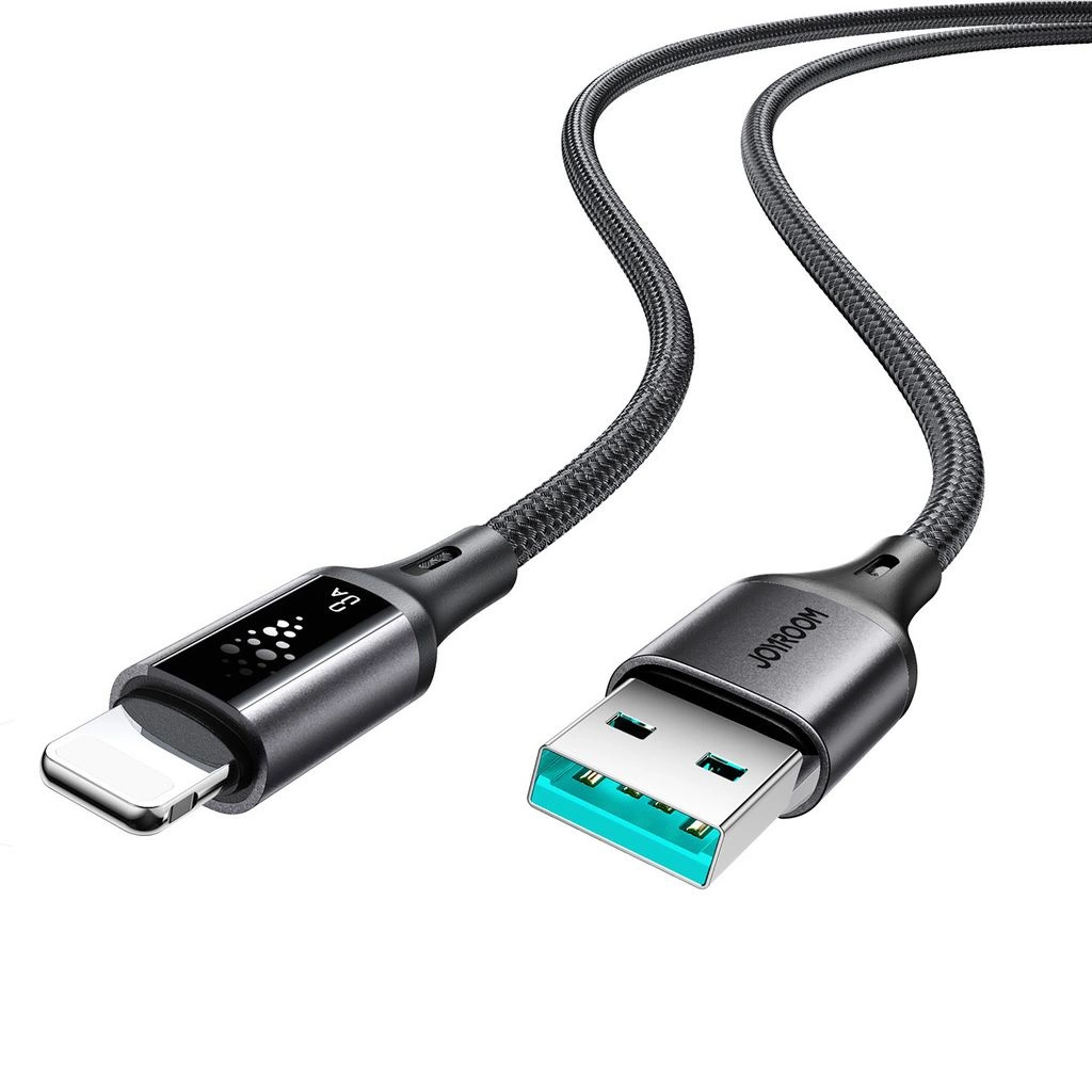 USB-A - Lightning Joyroom S-A60 StarTalk -data- ja latauskaapeli, 18W, 1.2m, Musta