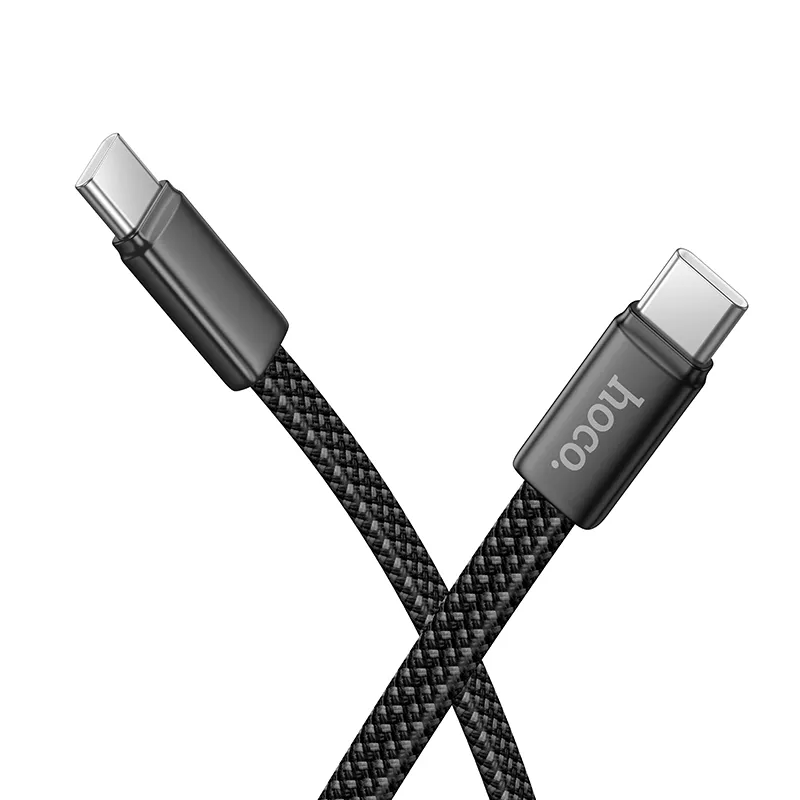 USB-C - USB-C HOCO X125 -data- ja latauskaapeli, 60W, 1m, Musta