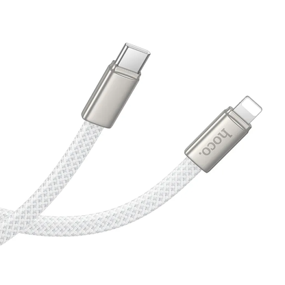 USB-C - Lightning HOCO X125 -data- ja latauskaapeli, 30W, 1m, Valkoinen