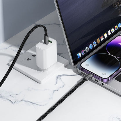 USB-C Data and Charging Cable - USB-C HOCO X125, 60W, 1m, White