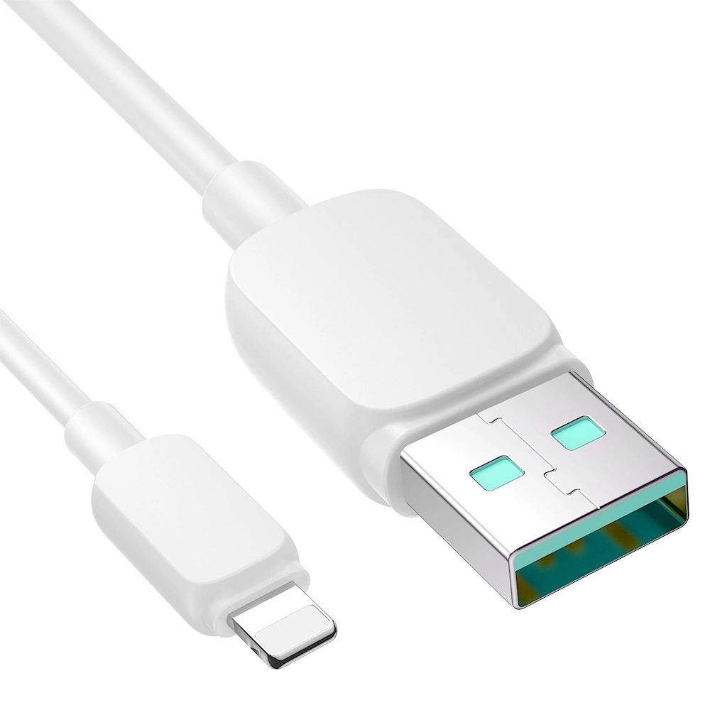 USB-A - Lightning -tietojen siirto- ja latauskaapeli Joyroom S-A14, 18W, 1,2 m, valkoinen