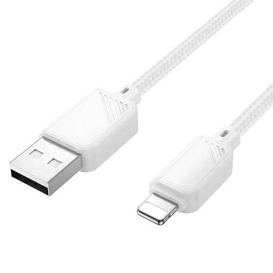 USB-A - Lightning -tietojen ja latauskaapeli HOCO X113, 18W, 1m, valkoinen