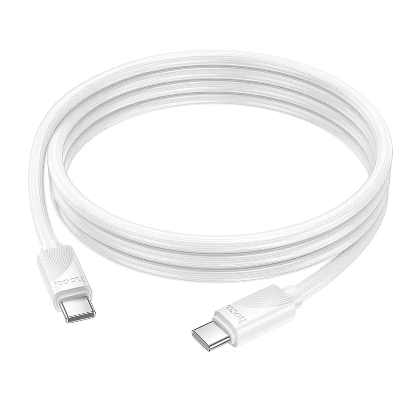 USB-C-tietojen ja latauskaapeli - USB-C HOCO X114, 60W, 1m, Valkoinen