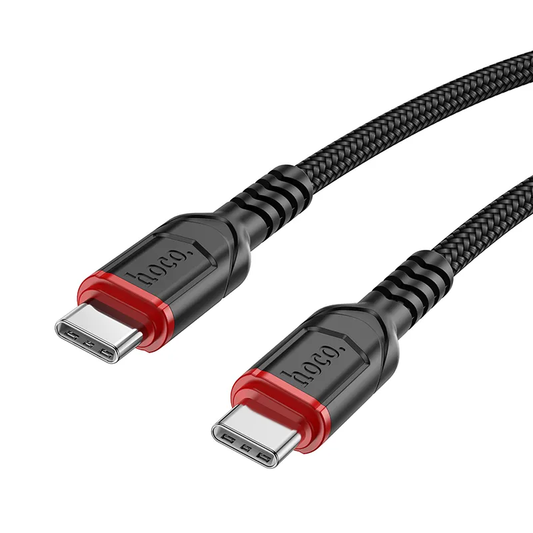 USB-C - USB-C HOCO X59 Victory -tietojen ja latauksen kaapeli, 60W, 3m, musta