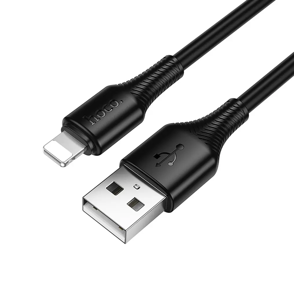 USB-A - Lightning -datakaapeli ja latauskaapeli HOCO X120, 18W, 1m, Musta