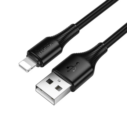 USB-A - Lightning -datakaapeli ja latauskaapeli HOCO X120, 18W, 1m, Musta