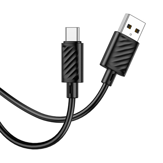 USB-A - USB-C HOCO X88 tiedonsiirto- ja latauskaapeli, 18W, 2m, musta