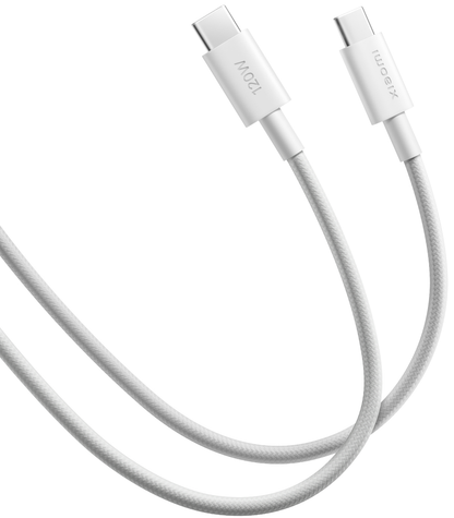 USB-C - USB-C Xiaomi tiedonsiirto- ja latauskaapeli, 120W, 2m, valkoinen BHR087AGL