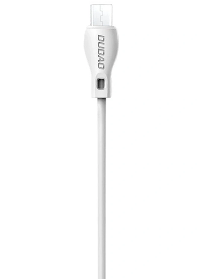 USB-A - microUSB Dudao L4M tiedonsiirto- ja latauskaapeli, 18W, 1m, valkoinen
