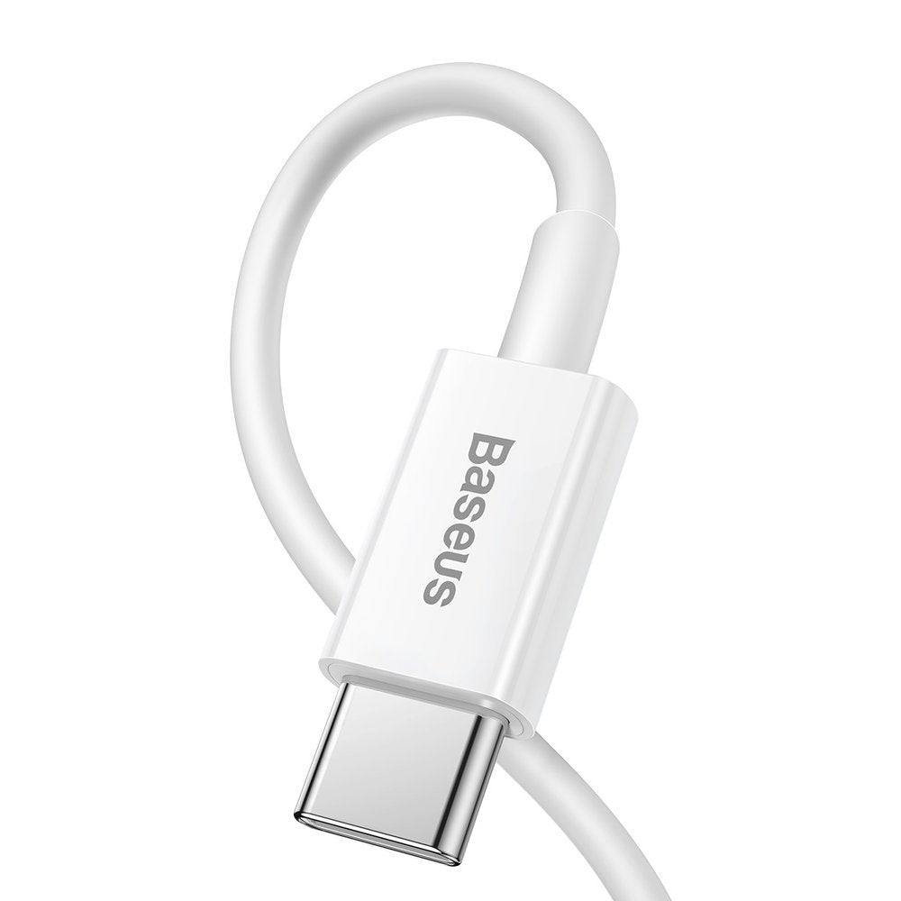 Tieto- ja latauskaapeli USB-C - Lightning Baseus Superior Series, 20W, 1m, valkoinen CATLYS-A02