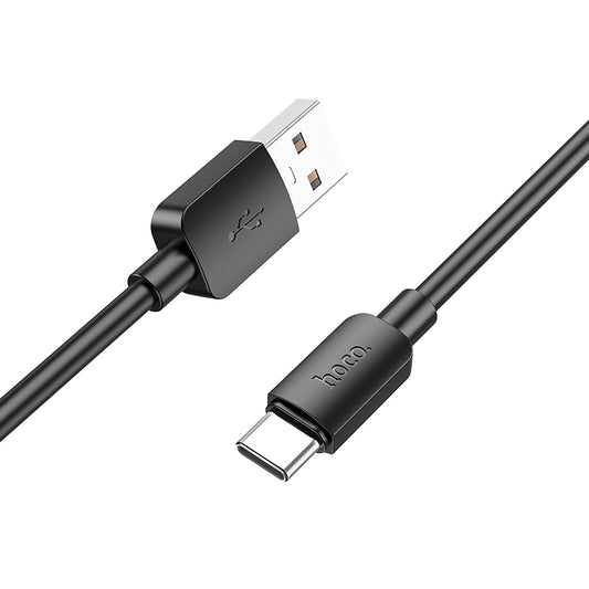 USB-A - USB-C HOCO X96 Data- ja latauskaapeli, 27W, 1m, Musta