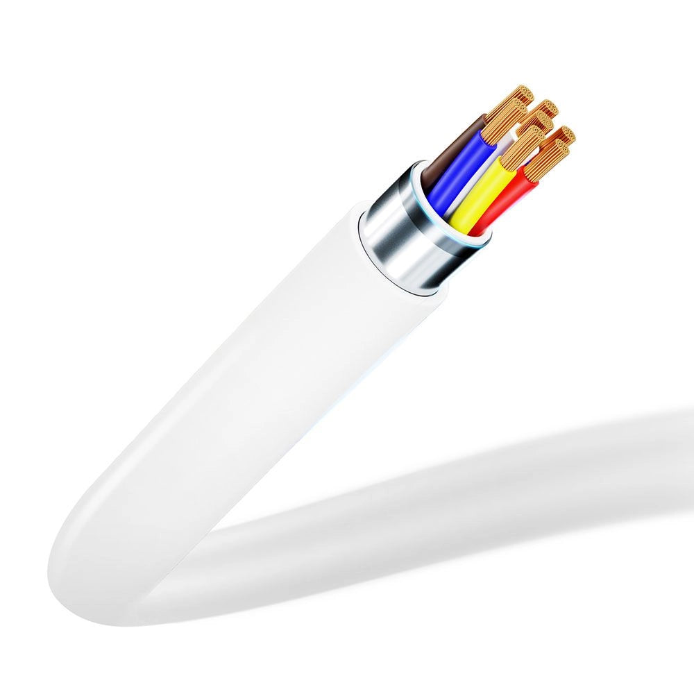 USB-C - Lightning 3MK Hyper -tietojen siirto- ja latauskaapeli, 20W, 1,2 m, valkoinen