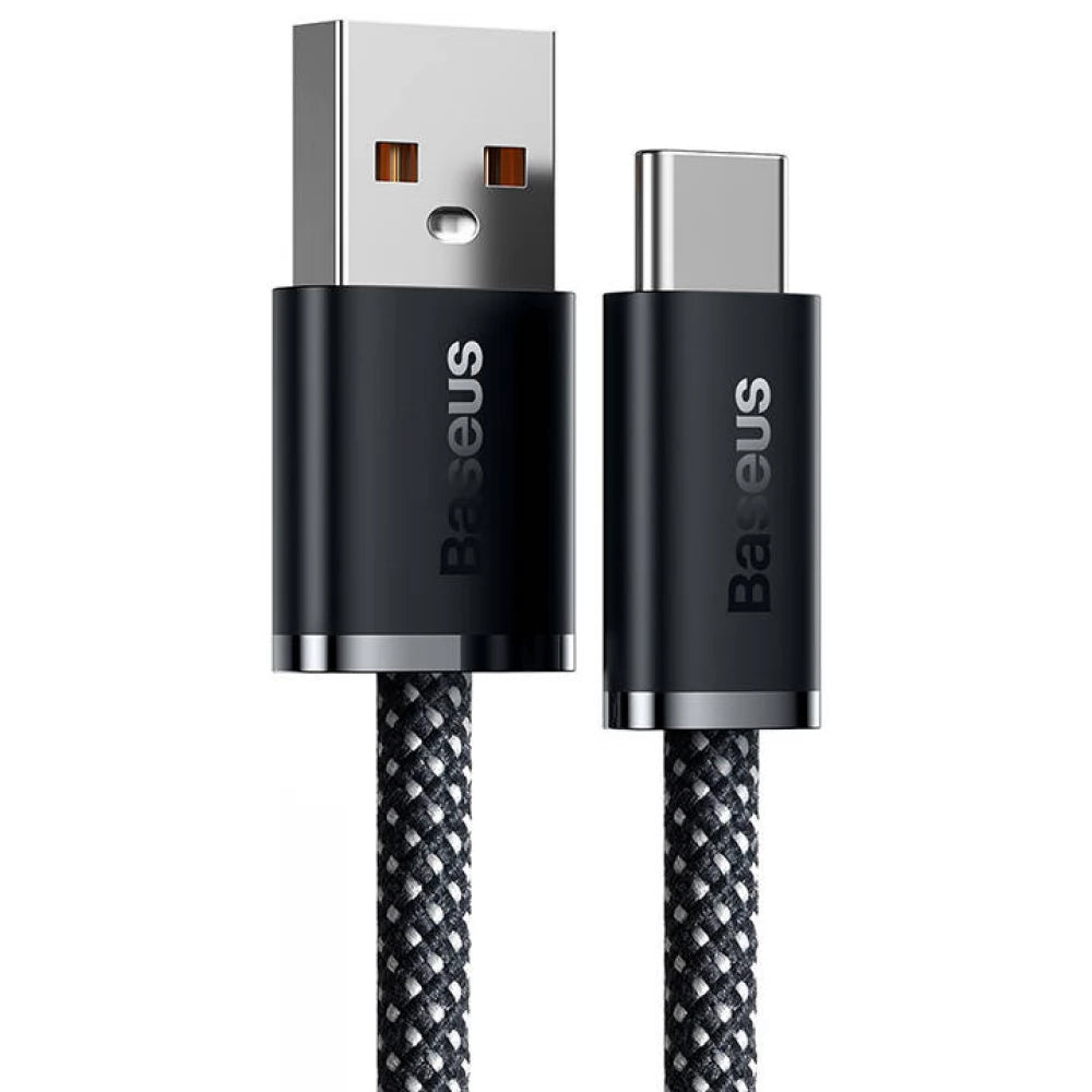 USB-A - USB-C -lataus- ja tiedonsiirtokaapeli Baseus Dynamic Series, 100W, 2m, harmaa CALD000716