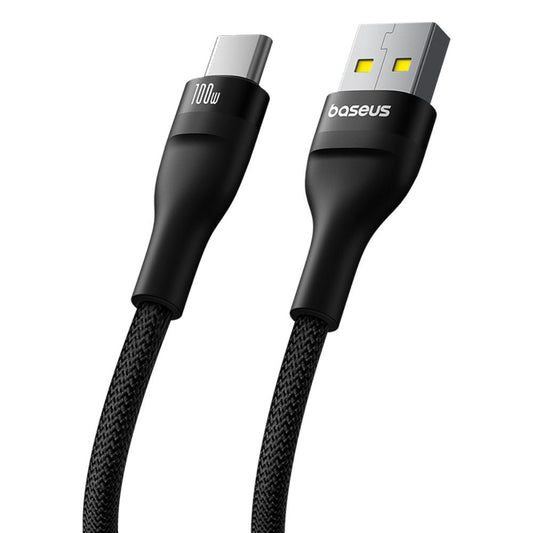 USB-A - USB-C Baseus Flash Series II -data- ja latauskaapeli, 100W, 1m, Musta P10311804111-00